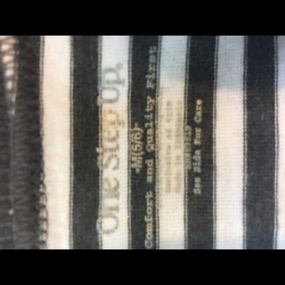 NWOT Girls Top Sz M 5-6 Gray/white One Step Up - Picture 2 of 3